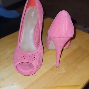 Coral High Heels